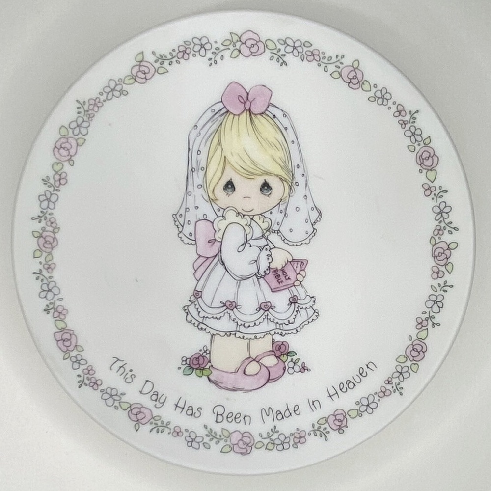 NIB 1990 Precious Moments First Communion Plate This Day Has Been Made In Heaven